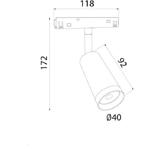 Трековый светильник Elektrostandard - slim magnetic r07 8w 4200k porte (белый) 85507/01 a061301