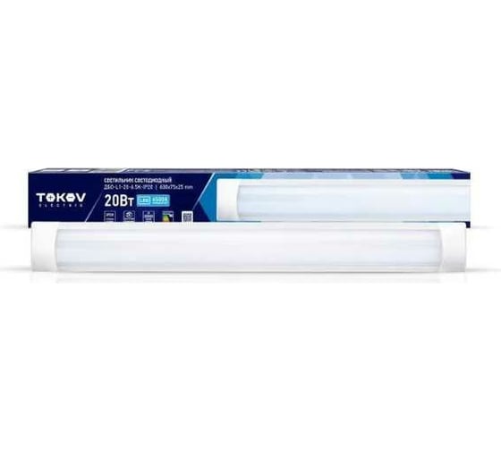 Светодиодный светильник TOKOV ELECTRIC ДБО-L1-20-6.5K-IP20 20Вт 6500К TOK-L1-20-6.5K-IP20 1