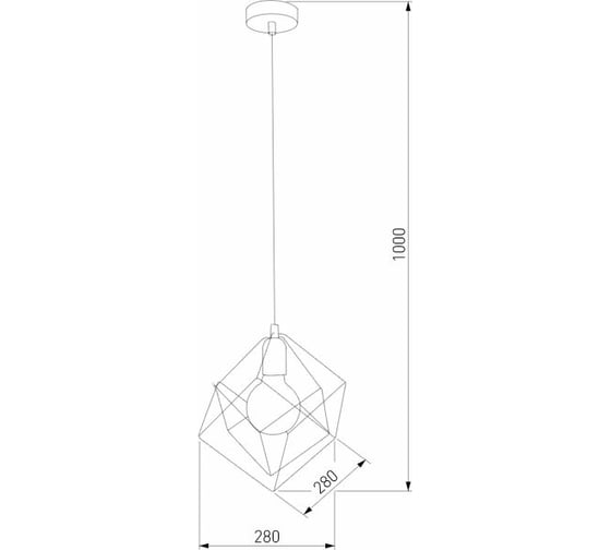 Подвесной светильник TK Lighting - 192 / alambre черный a049287