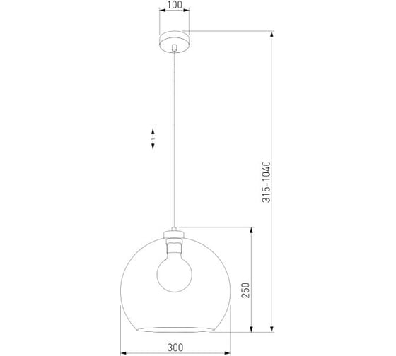 Подвесной светильник TK Lighting - 4443 / cubus черный a048916