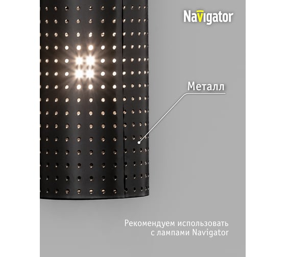 Подвесной светильник Navigator 80 417 nlf-p-033-01 черный 80417