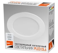 Светодиодный светильник Jazzway PLED DL6 WH Downlight 15Вт 4000К IP40 ДВО встраив. 5036345