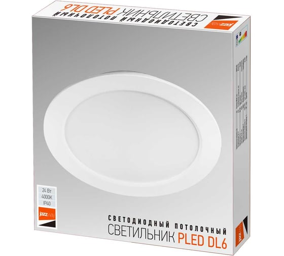 Светодиодный светильник Jazzway PLED DL6 WH Downlight 24Вт 4000К IP40 ДВО встраив. 5036383 1