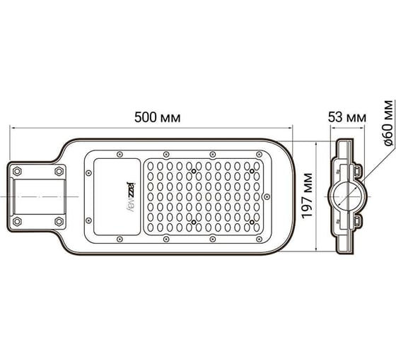 Светодиодный светильник Jazzway PSL 07 120Вт 5000К IP65 AC180-260 уличный ДКУ 5041110