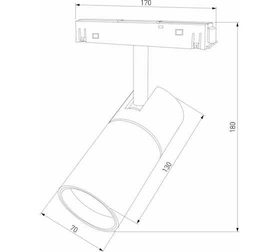 Трековый светильник Elektrostandard Slim Magnetic R03 20W 4200K 85013/01 белый a059186