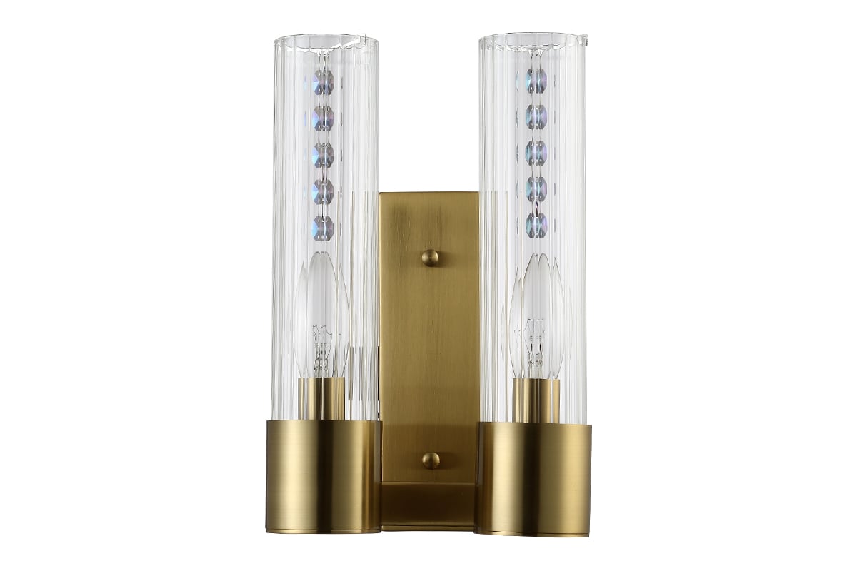 Бра Crystal lux OTONO AP2 BRASS/TRANSPARENTE - выгодная цена, отзывы,  характеристики, фото - купить в Москве и РФ