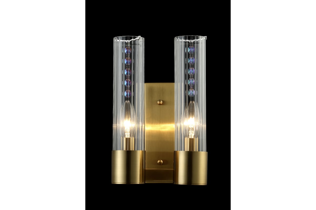 Бра Crystal lux OTONO AP2 BRASS/TRANSPARENTE - выгодная цена, отзывы,  характеристики, фото - купить в Москве и РФ