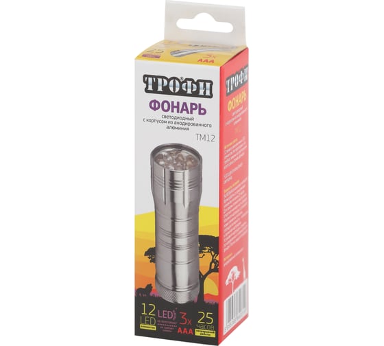 Фонарь ТРОФИ TM12 12xLED 3хААА Б0002226