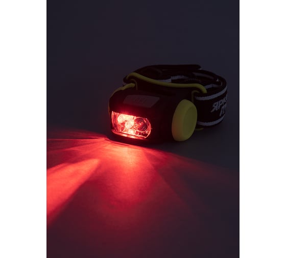 Фонарь ЯРКИЙ ЛУЧ LH-080 налобный, светодиод CREE 3W 80лм + 3 красных LED  3 режима, на 3xAAA 4606400614654