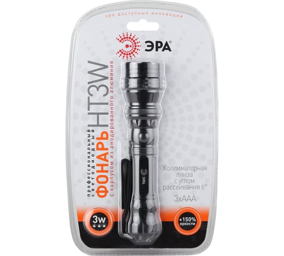 Фонарь ЭРА HT3W 3W LED, 3хААА C0028490