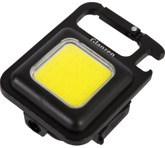 Светодиодный аккумуляторный USB фонарь GLANZEN c карабином UFL-0500-06 КА-00008649