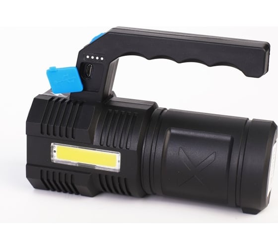 Аккумуляторный фонарь Ultraflash LED53766  (4В, черный, 4LED+COB, 3 Вт, 4 режима, USB, бокс са) 15017