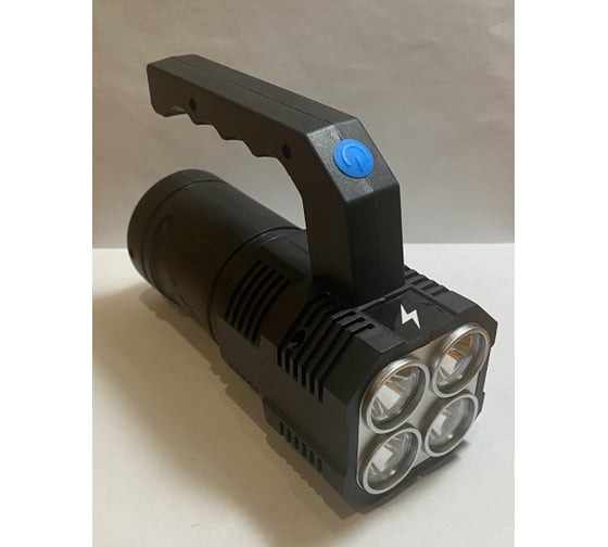 Аккумуляторный фонарь Ultraflash LED53766  (4В, черный, 4LED+COB, 3 Вт, 4 режима, USB, бокс са) 15017