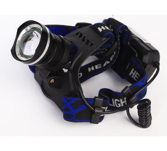 Налобный аккумуляторный фонарь Ultraflash LED5337 (3,7В, черный, 1LED, 5 Вт, фокус, 2 аккумулятора 3 режима, USB, бокс са) 15016 1