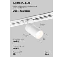 Потолочный светодиодный светильник Elektrostandard Riffe белый a061659