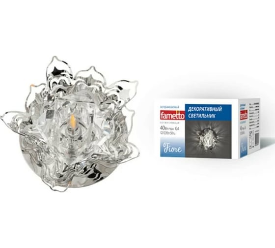 Встраиваемый светильник Fametto DLS-F128 G4 CHROME/CLEAR UL-00000353 1