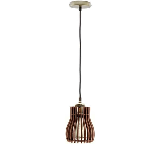Подвесной светильник GLANZEN из дерева baby dark ART-0006-60 КА-00006967