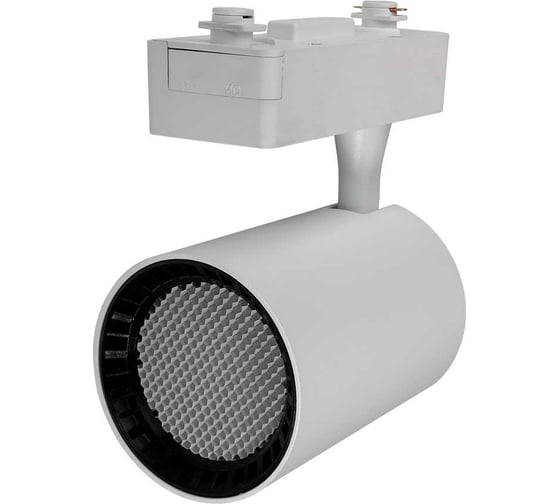 Светильник Jazzway светодиодный трековый PTR 1325 25Вт 3000К IP40 24град. WH/WH белый решетка/ белый 5035232