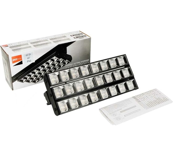 Светильник Jazzway светодиодный трековый PTR 2260R 3S 60Вт 3000К IP40 60град. 280мм BL черный 5039476