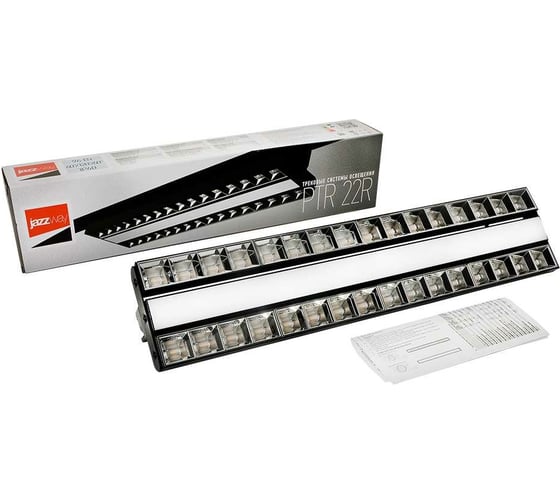Светильник Jazzway светодиодный трековый PTR 2296R 1F2S 96Вт 4000К IP40 60град./120град./60град. 540мм BL черный 5039438 1