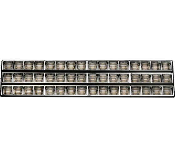 Светильник Jazzway светодиодный трековый PTR 2296R 3S 96Вт 4000К IP40 60град. 540мм BL черный 5039391