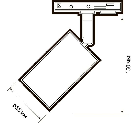 Трековый светильник-прожектор Jazzway PTR 26 GU10 IP20 230В SG матовое золото 5038073A