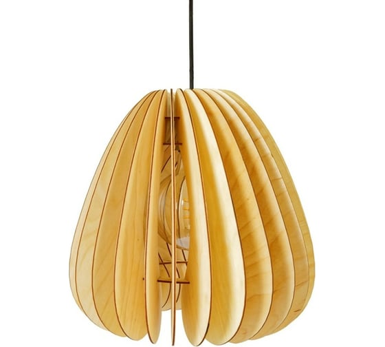 Подвесной светильник из дерева GLANZEN VOLUM ART-0018-60-nude КА-00008237