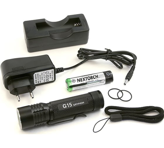 Аккумуляторный фонарь ЯРКИЙ ЛУЧ G15 Gryphon 18650 4606400105060