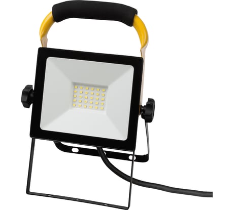 Светодиодный прожектор TDM ELECTRIC сдо-04-030н-п (переносной) 30 вт, 6500 к, ip65, черный, народный SQ0336-0200