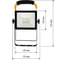 Светодиодный прожектор TDM ELECTRIC сдо-04-030н-п (переносной) 30 вт, 6500 к, ip65, черный, народный SQ0336-0200 5