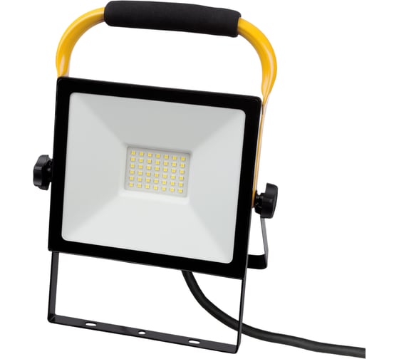 Светодиодный прожектор TDM ELECTRIC сдо-04-050н-п (переносной) 50 вт, 6500 к, ip65, черный, народный SQ0336-0201