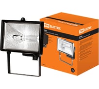 Прожектор галогенный черный TDM ИО500 SQ0301-0004