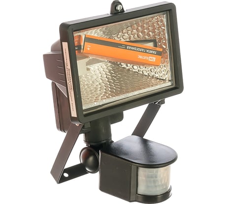 Галогенный прожектор детектор черный TDM ИО150Д SQ0302-0011