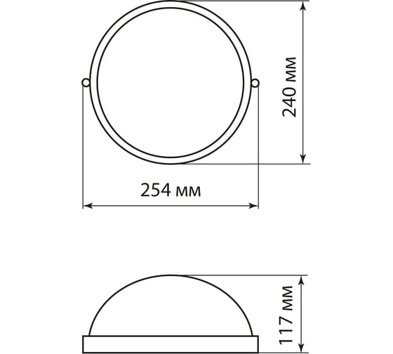 Светильник белый/круг TDM ELECTRIC НПБ1101 SQ0303-0024
