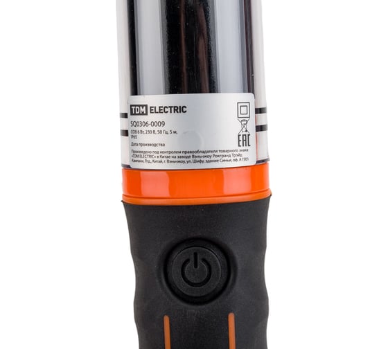 Переносной светодиодный светильник TDM ELECTRIC фп10, cob 6 вт, 360 лм, 230 в, ip65, шнур 5 м, сетевой SQ0306-0009