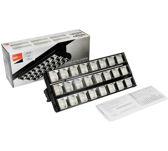 Светильник Jazzway светодиодный трековый PTR 2260R 3S 60Вт 4000К IP40 60град. 280мм BL черный 5039513