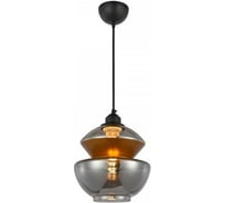 Декоративный светильник на подвесе HOROZ ELECTRIC HARMONY-2 Титановый/медь E27 1M СТЕКЛО 021-017-0002 HRZ33003031