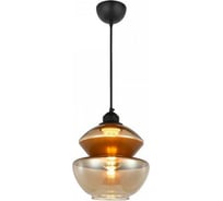Декоративный светильник на подвесе HOROZ ELECTRIC HARMONY-2 Янтарный/медь E27 1M СТЕКЛО 021-017-0002 HRZ33003032