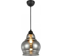 Декоративный светильник на подвесе HOROZ ELECTRIC RONDO Титановый E27 1M СТЕКЛО 021-018-0001 HRZ33003033