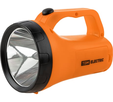 Светодиодный фонарь "прожектор 5" TDM 3Вт led+12 smd, бат. 3хАА SQ0350-0068
