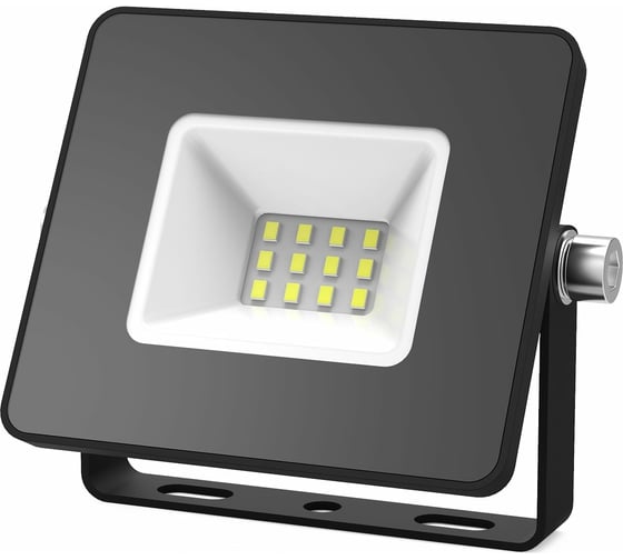 Светодиодный прожектор Gauss  Elementary 10W 900lm 6500К IP65 черный 613100310