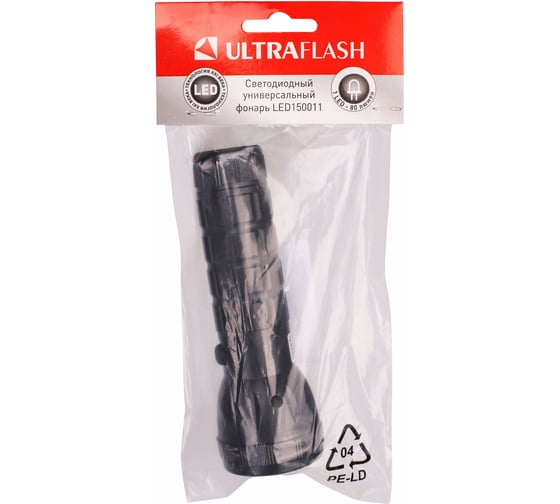 Фонарь Ultraflash LED150011 (1LED, 1 режим, 3XR03, пласт, блист-пакет) 14928
