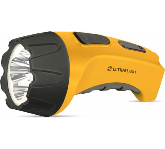 Аккумуляторный фонарь Ultraflash LED3804M1 (220В, желтый/черный, 5 LED, SLA, пластик, коробка) 14930