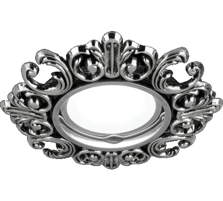 Светильник Gauss Antique Круг. Серебро/Черный Gu5. SQ CA045