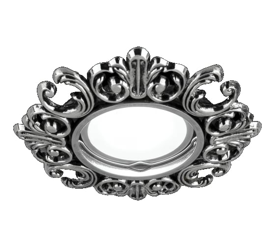 Светильник Gauss Antique Круг. Серебро/Черный Gu5. SQ CA045 1