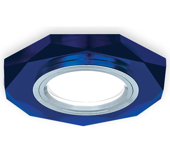 Светильник Gauss Backlight Восемь гран. Синий/Хром, Gu5.3, LED 4100K BL055 1