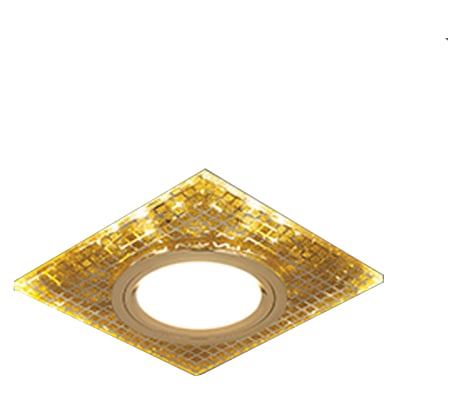 Светильник Gauss Backlight квадрат Золото/Кристалл/Золото, Gu5.3, LED 2700K SQ BL077