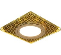 Светильник Gauss Backlight квадрат, кристаллл/Черный/Золото, Gu5.3, LED 2700K SQ BL075