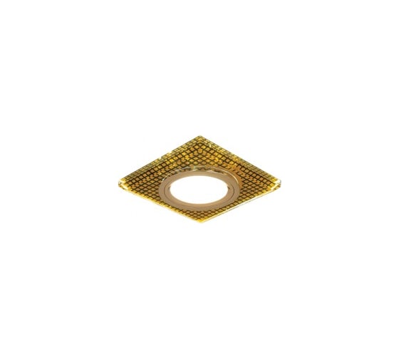 Светильник Gauss Backlight квадрат, кристаллл/Черный/Золото, Gu5.3, LED 2700K SQ BL075