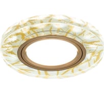 Точечный светильник Gauss Backlight золотой узор/золото Gu5.3 LED подсветка 2700K BL073